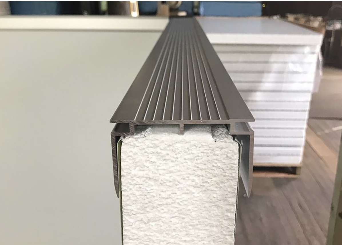 Insulated pool wall panel cross-section (EPS core)